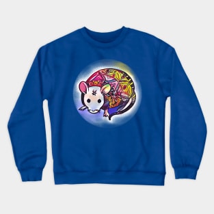 Tattooed Love Mouse - Peace, Love, Sixties, Hippy Crewneck Sweatshirt